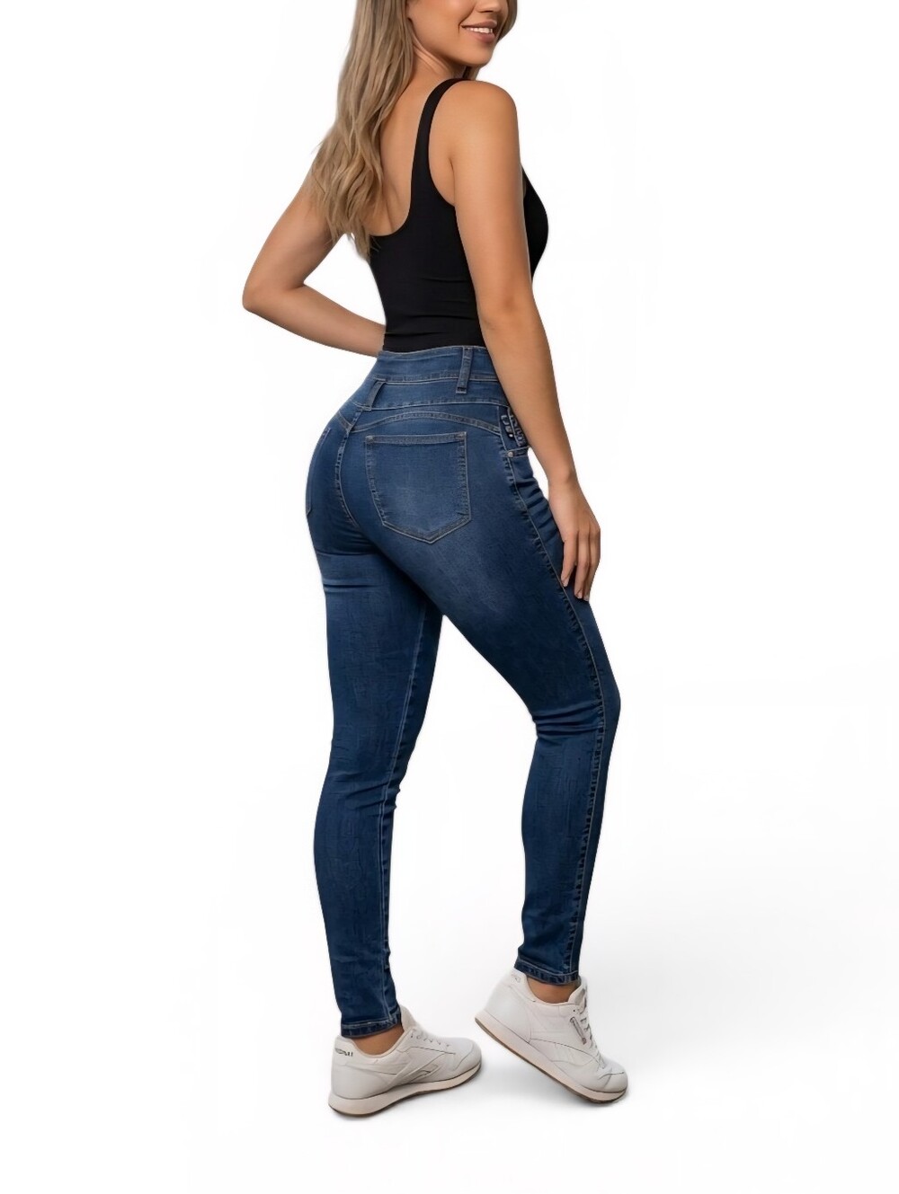 Mitzi Michel NWT Women's High Waisted Skinny Jeans Blue Sz 9 Butt Lifting